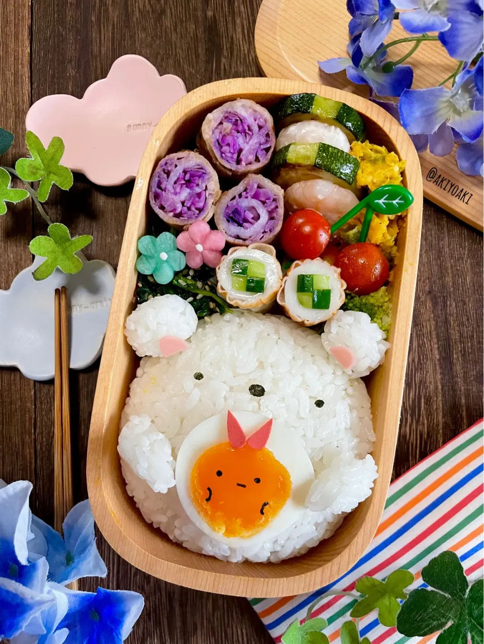 Snapdishの料理写真:すみっコぐらし弁当|Akiyoෆ¨̮⑅さん