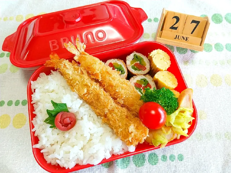 Snapdishの料理写真:🍱今日の息子弁当(おチビ)|tomoさん