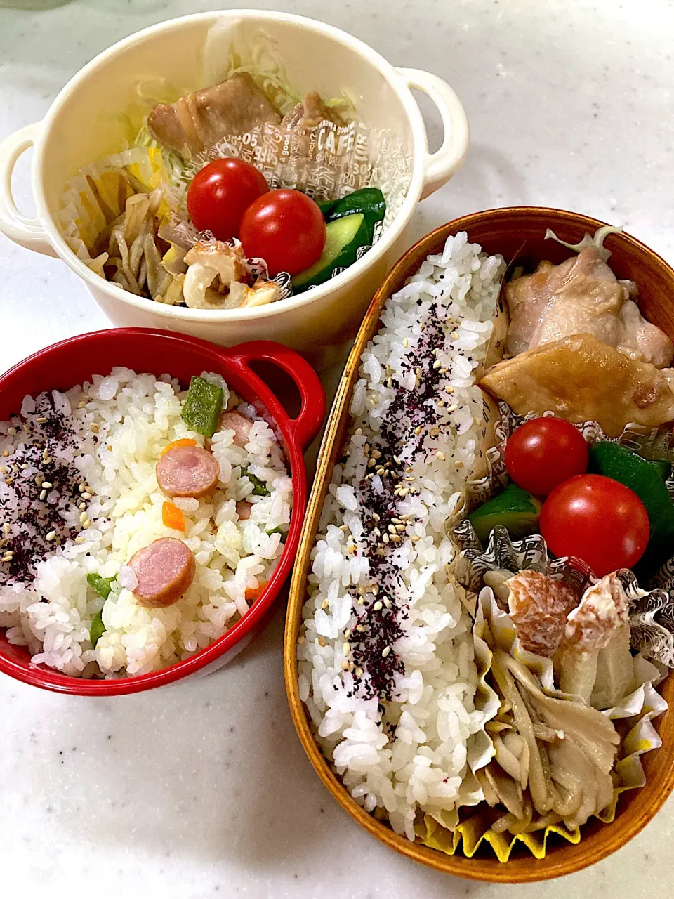 昨日の親子弁当🍙|ピヨまるさん