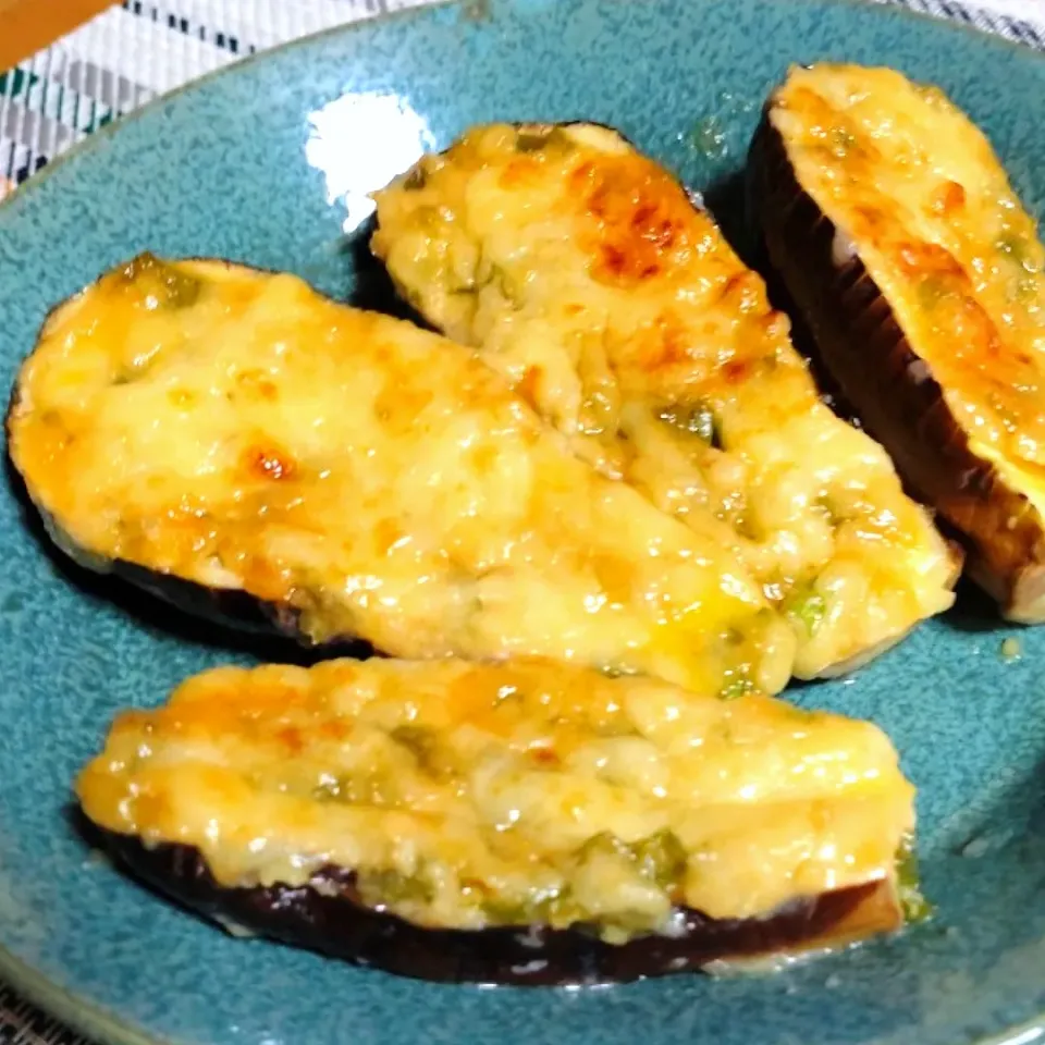 茄子のネギ味噌チーズ焼き|kazさん