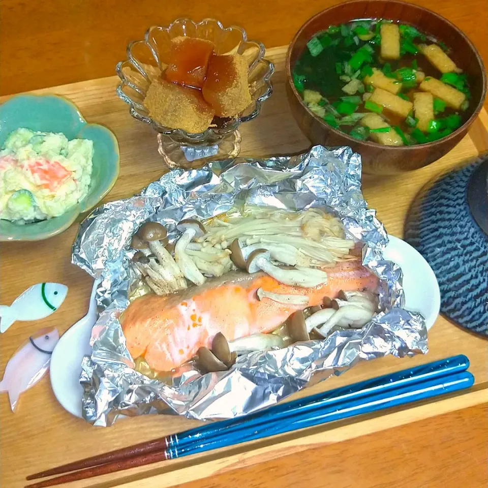 鮭のホイル焼き🐟️|とししいたけさん