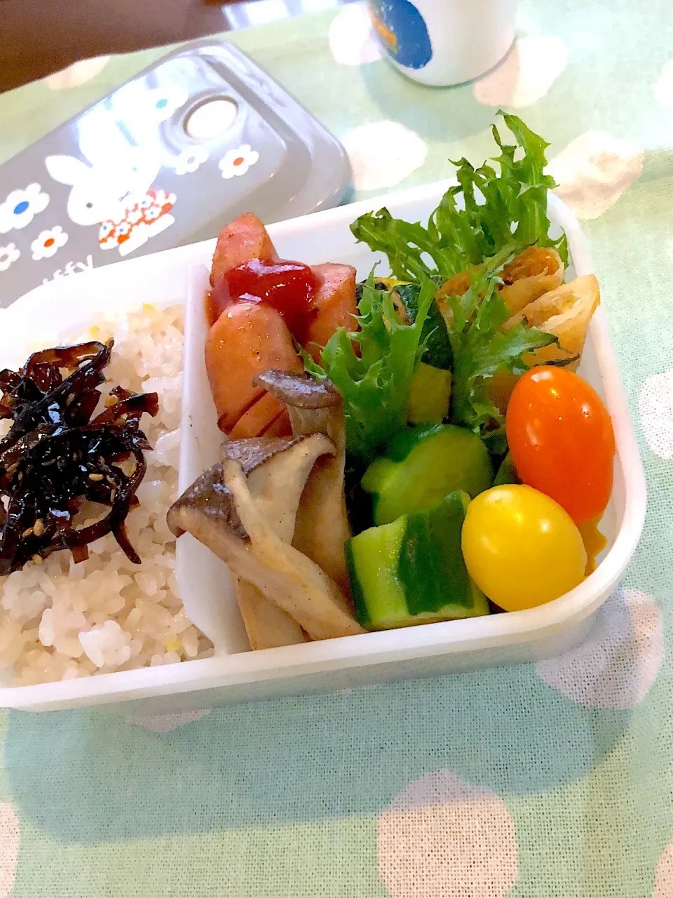 2023.6.28  ✩今日のお弁当✩きゅうりの浅漬け.•♬|rinrin*mama*さん