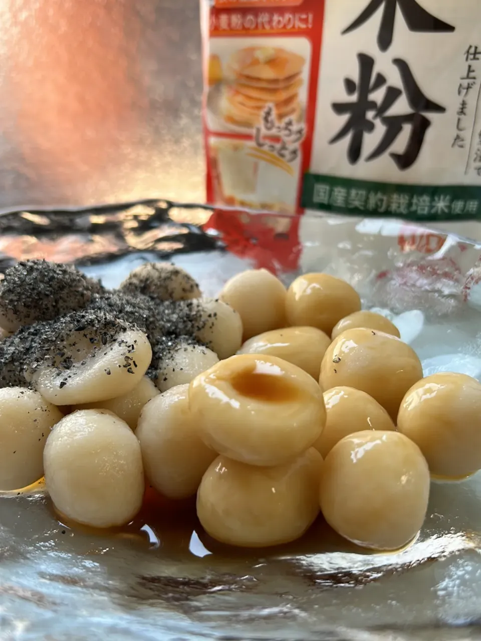 Snapdishの料理写真:米粉と豆腐のお団子|yam＊さん