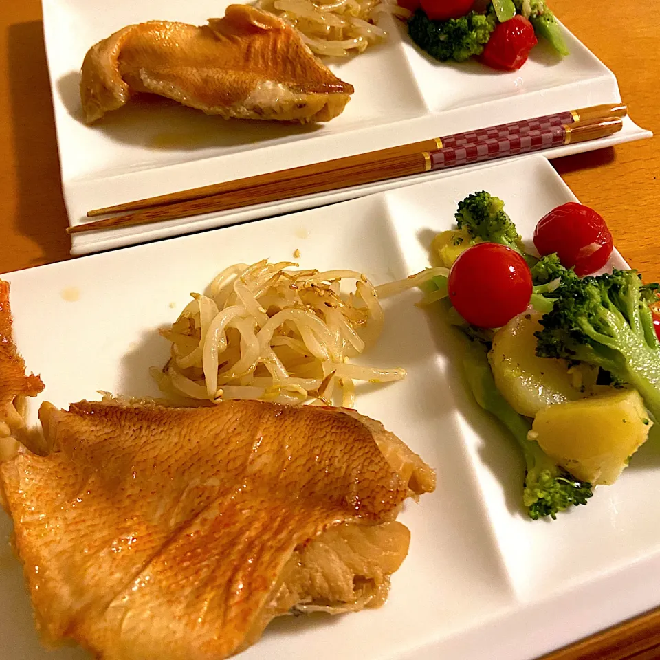 赤魚の煮付けの晩ごはん|えみゆさん