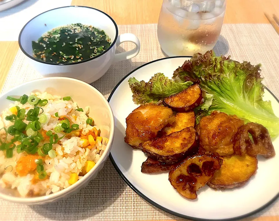 さつまいもとれんこん・鶏肉のデパ地下風|まっふぃーさん