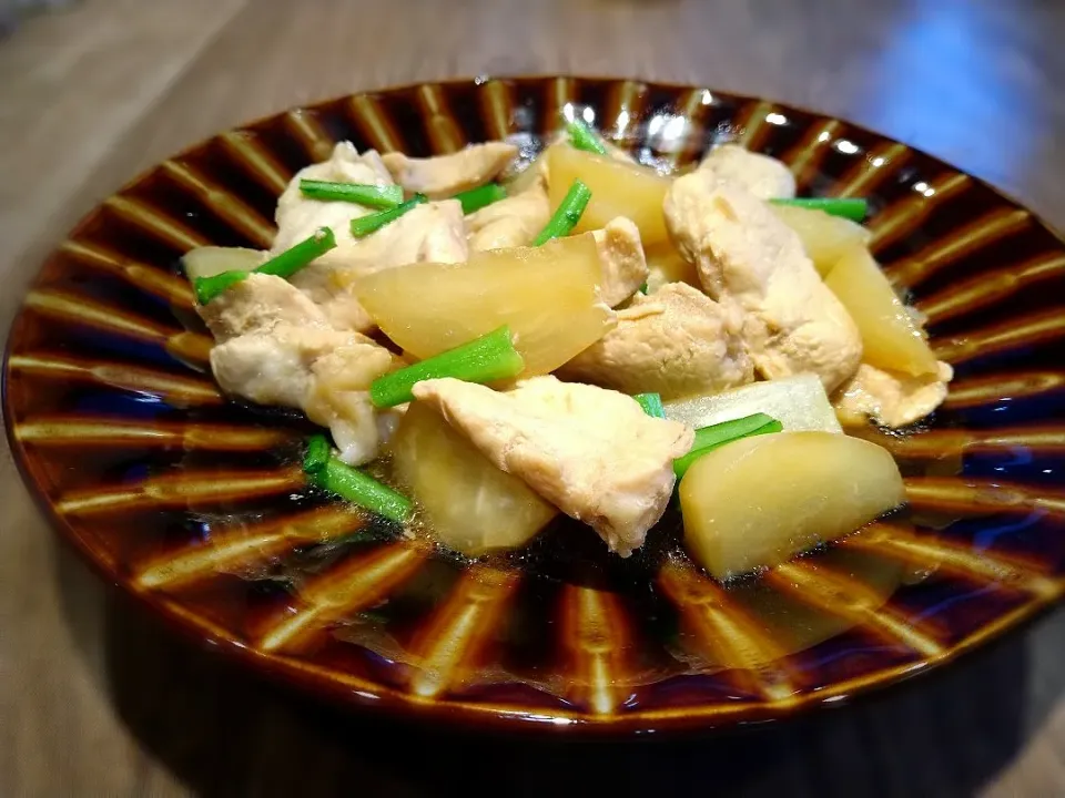 鶏むね肉とかぶの煮物|古尾谷りかこさん