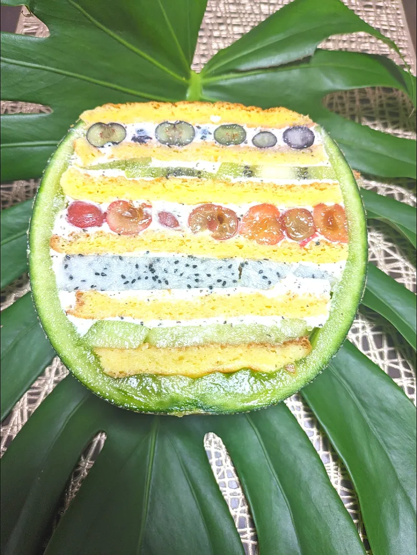 🍈肥後グリーンの丸ごとメロンケーキ🍈|foodanalystＭＩＫＩさん