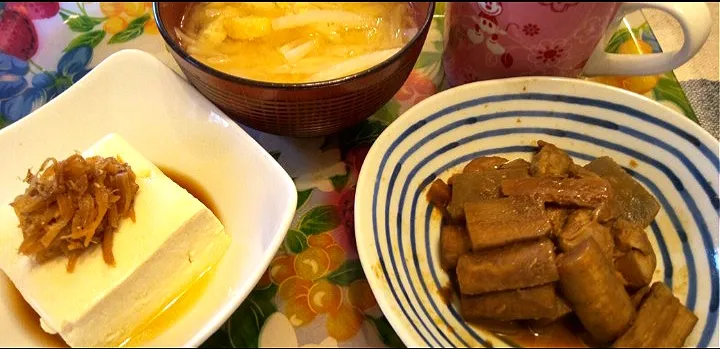 '23．6/30
今夜は作りおきの🐔さんと牛蒡のこっくり味噌煮😋|たえさん