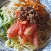 Snapdishの料理写真:ジャージャー麺風|Yukiさん