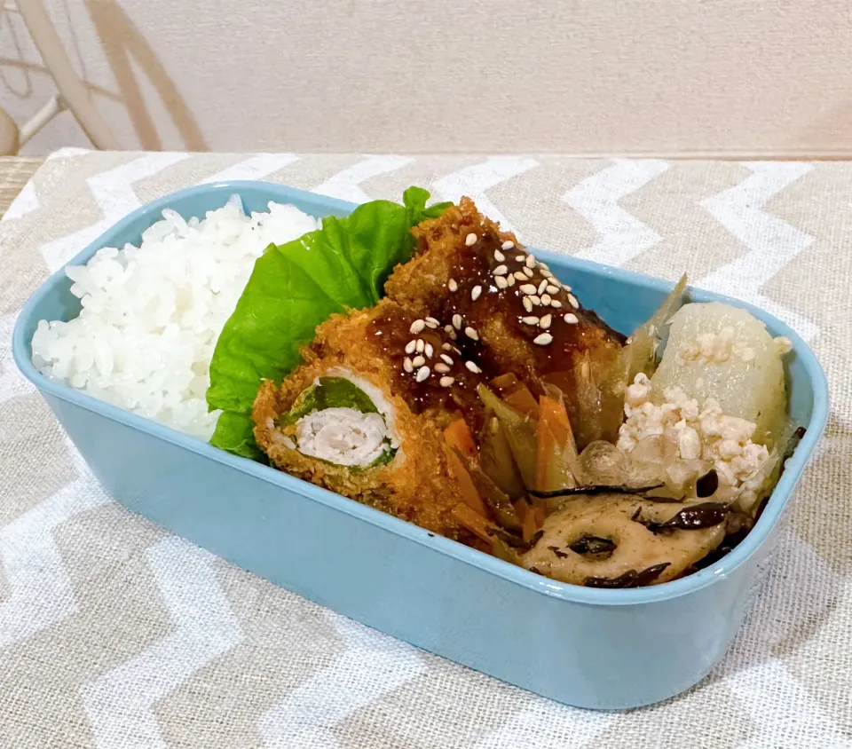 なんちゃってミルフィーユかつ弁当|ななせさん