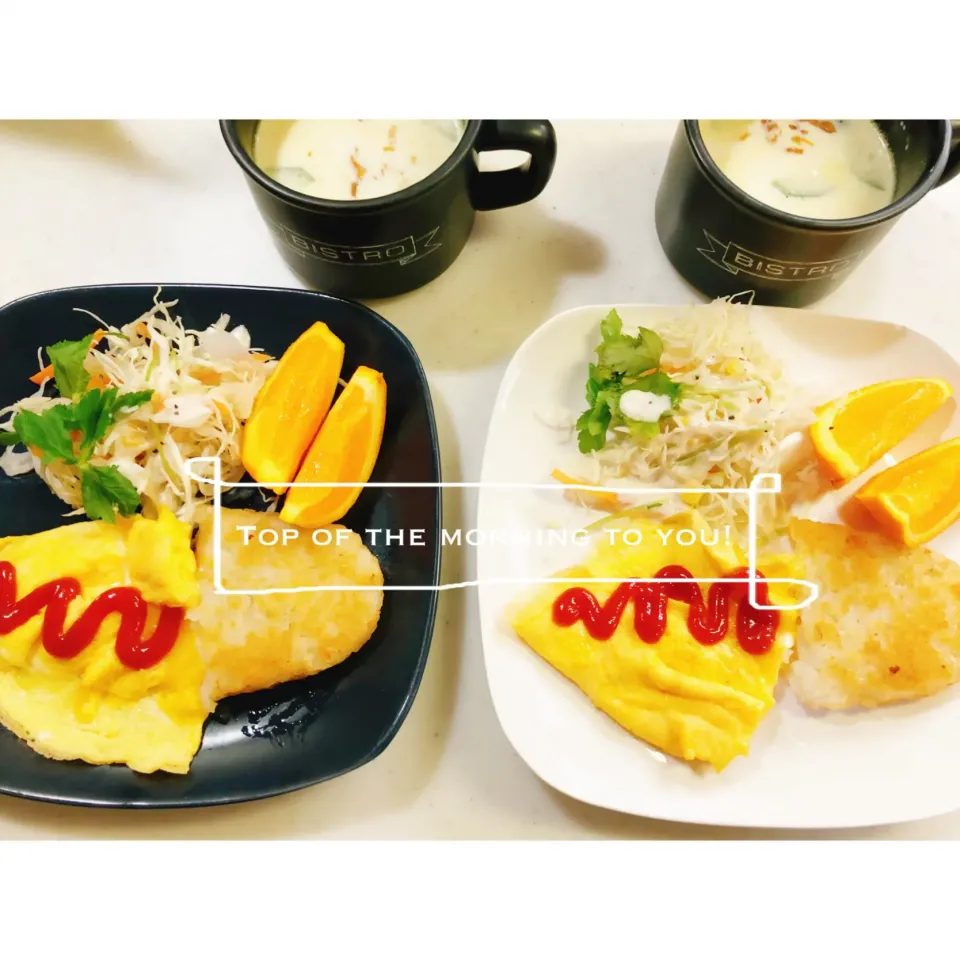 Snapdishの料理写真:本日の朝ごはん。|aki_puさん