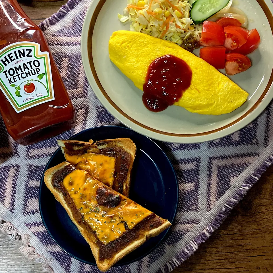 くろねこじったんさんの料理 オムレツプレート|くろねこじったん‍さん