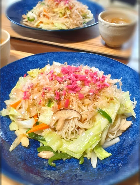 Snapdishの料理写真:そうめんチャンプルー🎶|びせんさん