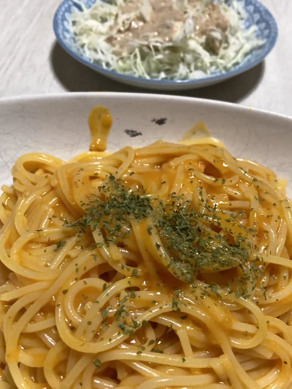 Snapdishの料理写真:カニクリームパスタ|Ayaさん