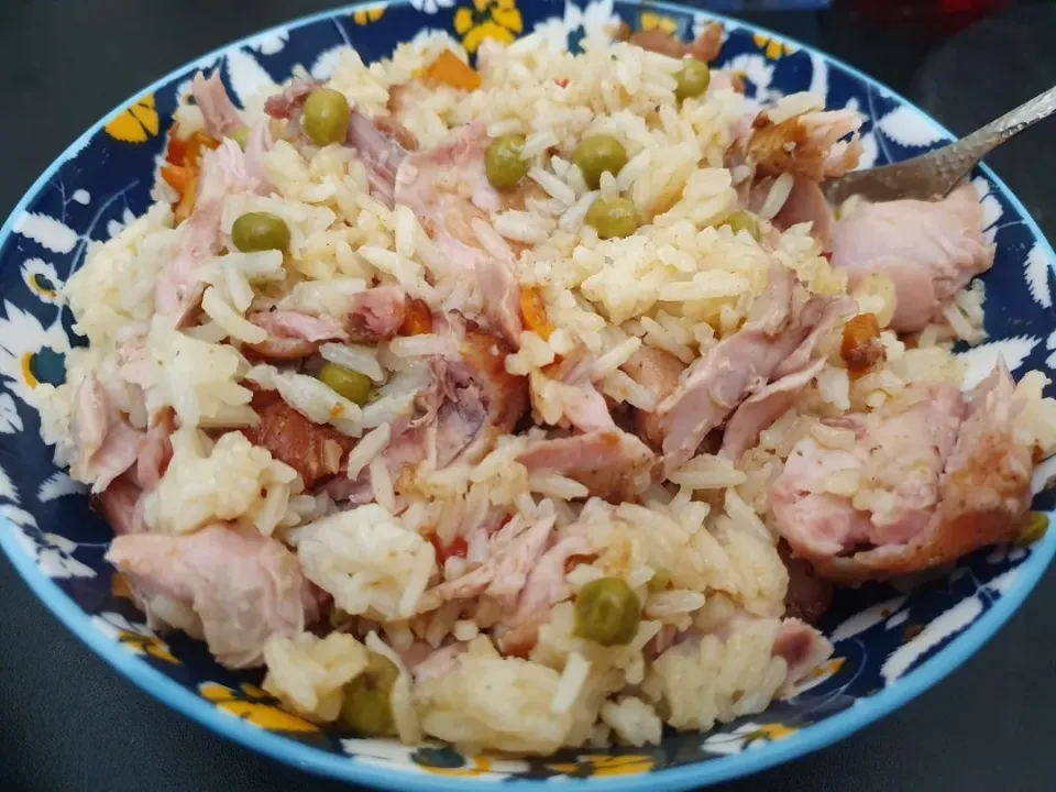 Rice with peas and chicken 🐔|Nat1602さん