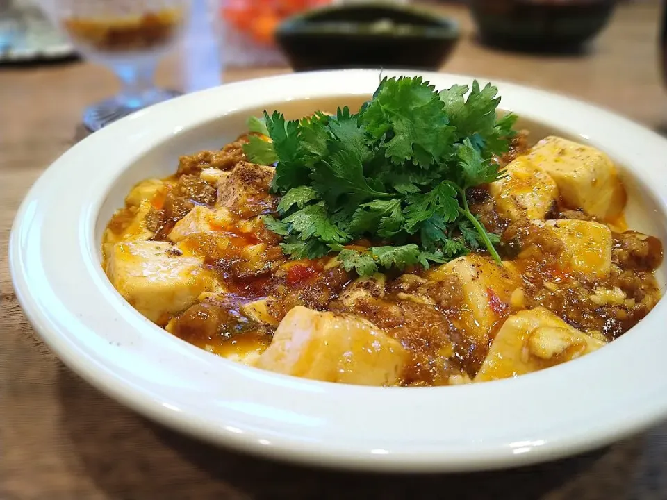 香菜もりもり麻婆豆腐|古尾谷りかこさん