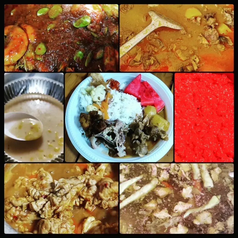 Nasi Campur
Sambal Udang & Petai
Gulai Kambing
Bubur Jagung
Pulut Merah
Gulai Otak
Singgang Daging|simatasepetさん