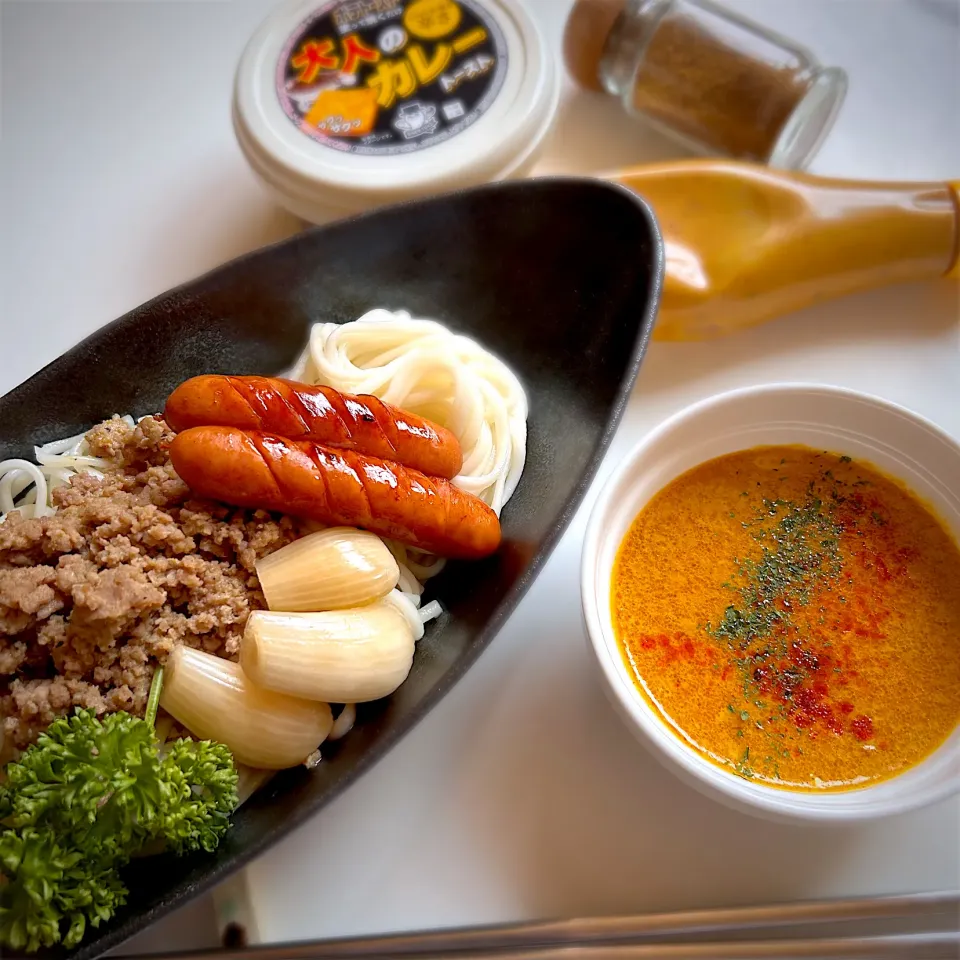 パパっと簡単カレーつけそうめん|はるち- ̗̀ ☺︎  ̖́-さん