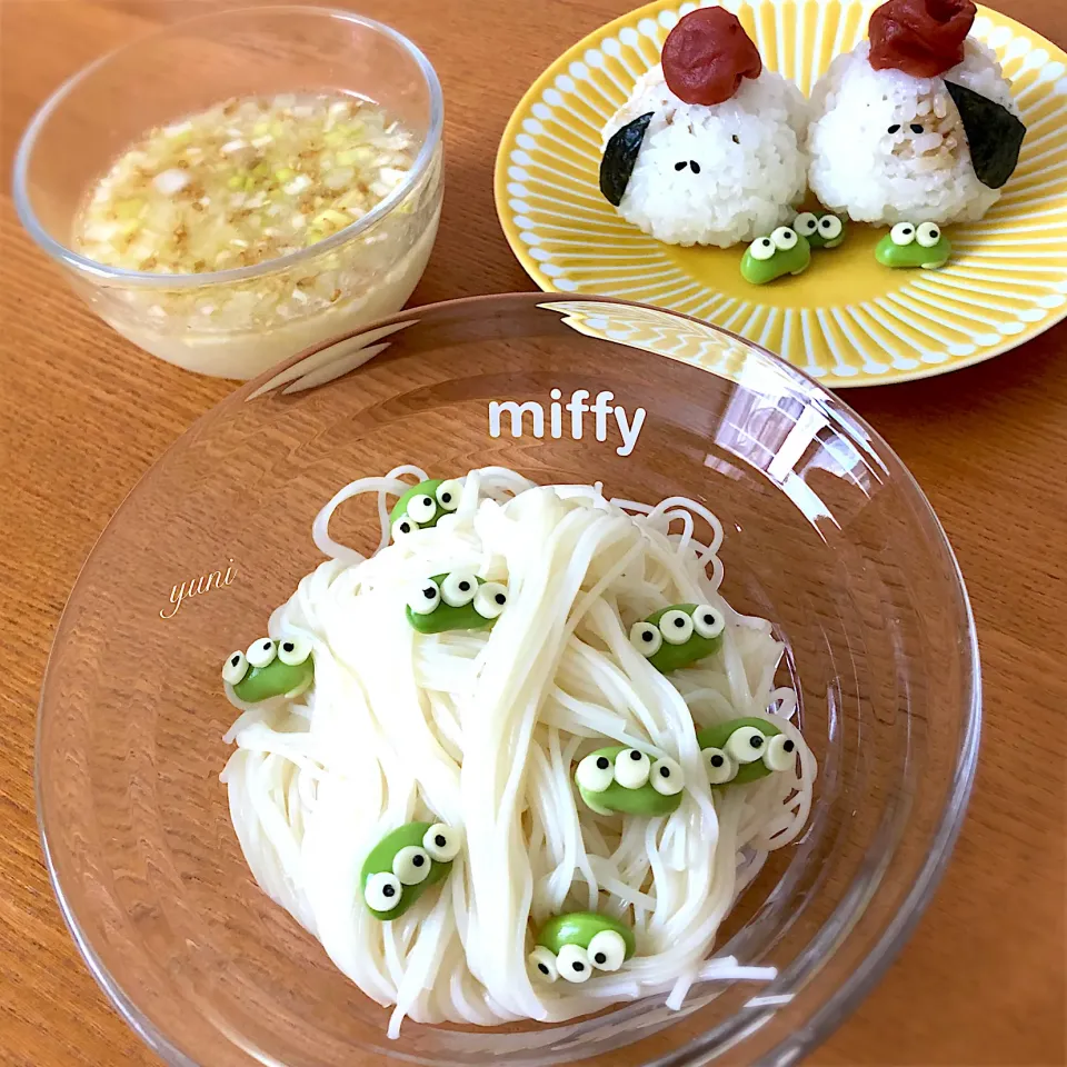 梅雨の中休みの、お昼🕛ごはんは🍙素麺✨|🌸yuni🌸さん