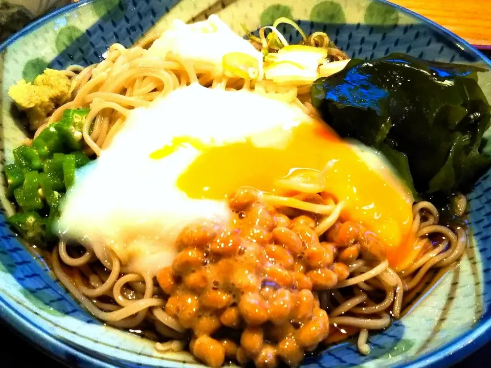 夏季限定🎐冷やしネバネバ蕎麦@そば処大むら|のもさん(๑´ڡ`๑)さん