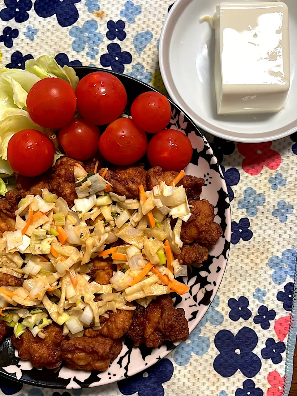 唐揚げの野菜タルタルソースがけ　豆腐|4jinoanataさん