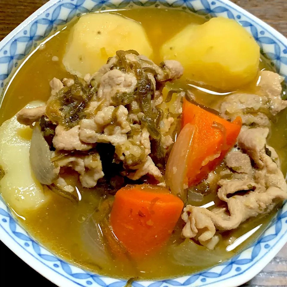 塩昆布で味付け肉じゃが^_^|きよっさんさん