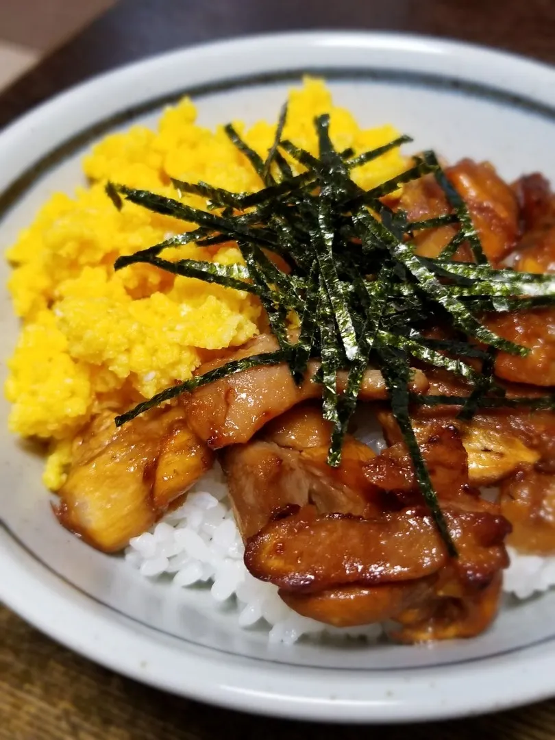 照り焼きチキン丼|ぱんだのままんさん