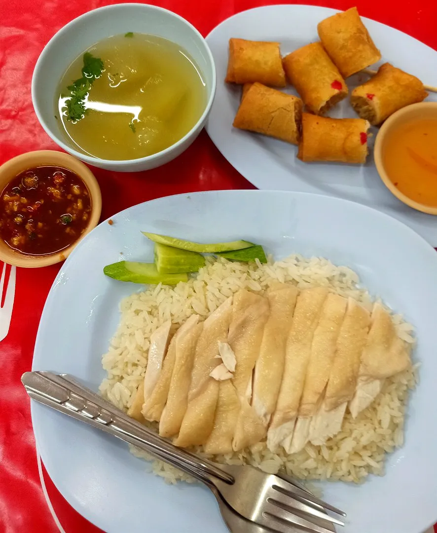 Khao Mun Gai & Spring Rolls 🤤|An'leeさん