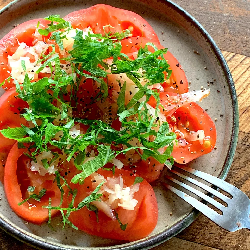 ☆Yumi☆さんの料理 ☆Yumi☆さんの料理 🍅トマトのガリsalad•*¨*•.¸¸☆*･ﾟ😄|ユッキーさん