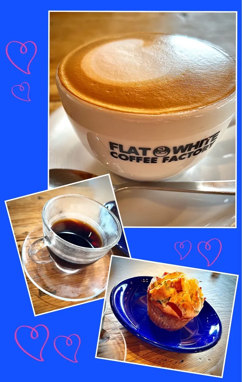 Snapdishの料理写真:FLATWHITE❤︎COFFEE FACTORY💕|mamacoさん