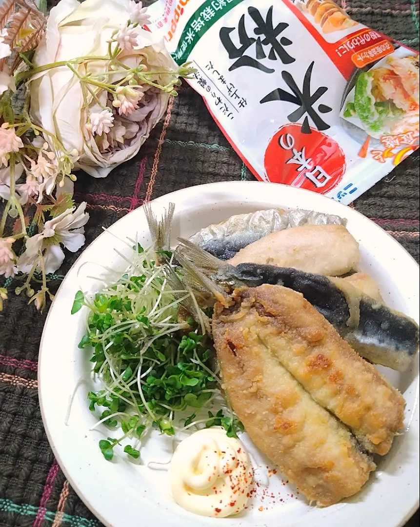 Snapdishの料理写真:米粉deふっくらサクサク鰯フライ ｡ ·͜· ｡|fumi ◡̈⋆さん