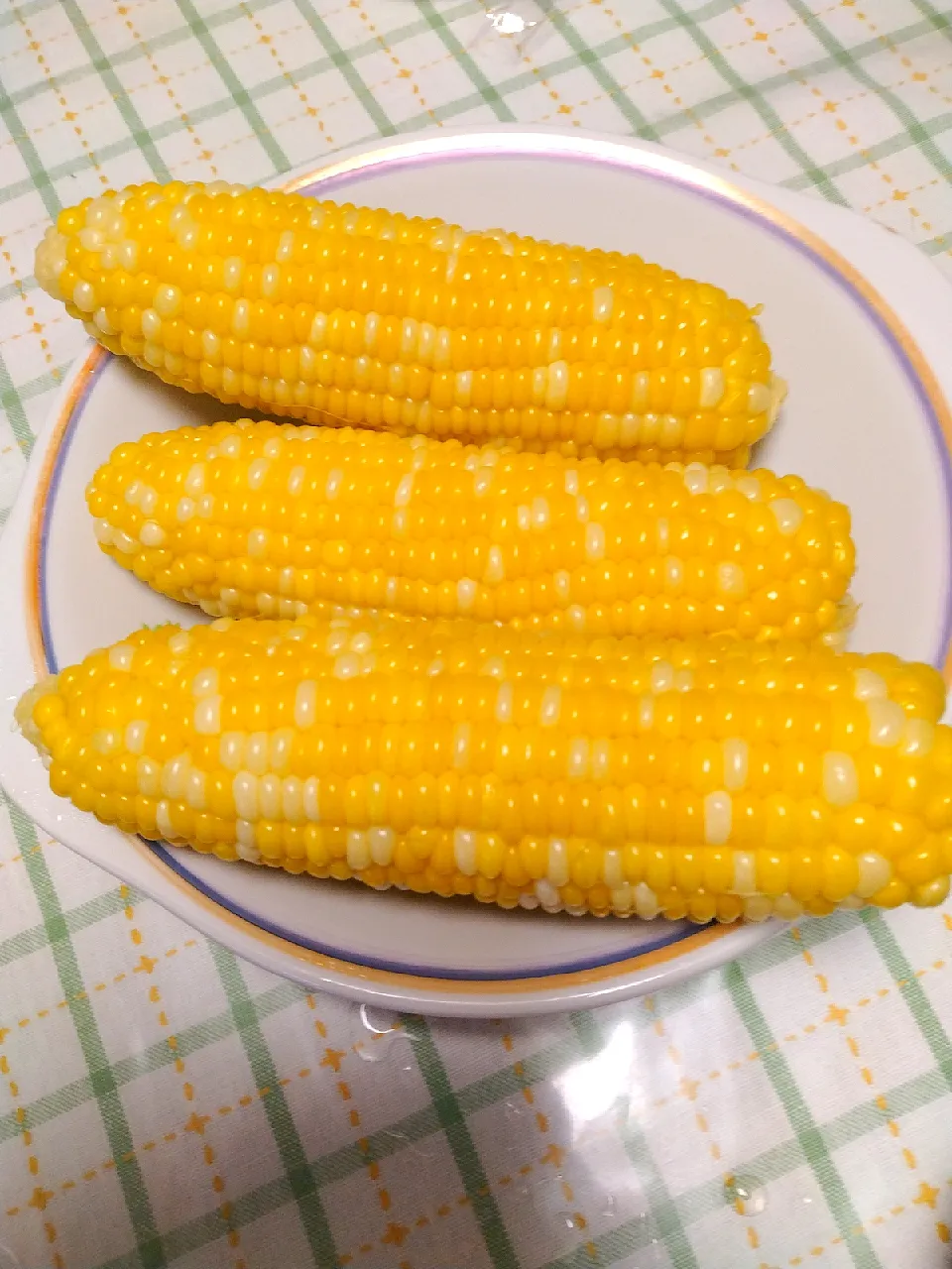 Snapdishの料理写真:塩ゆでとうもろこし🌽|のばーきさん