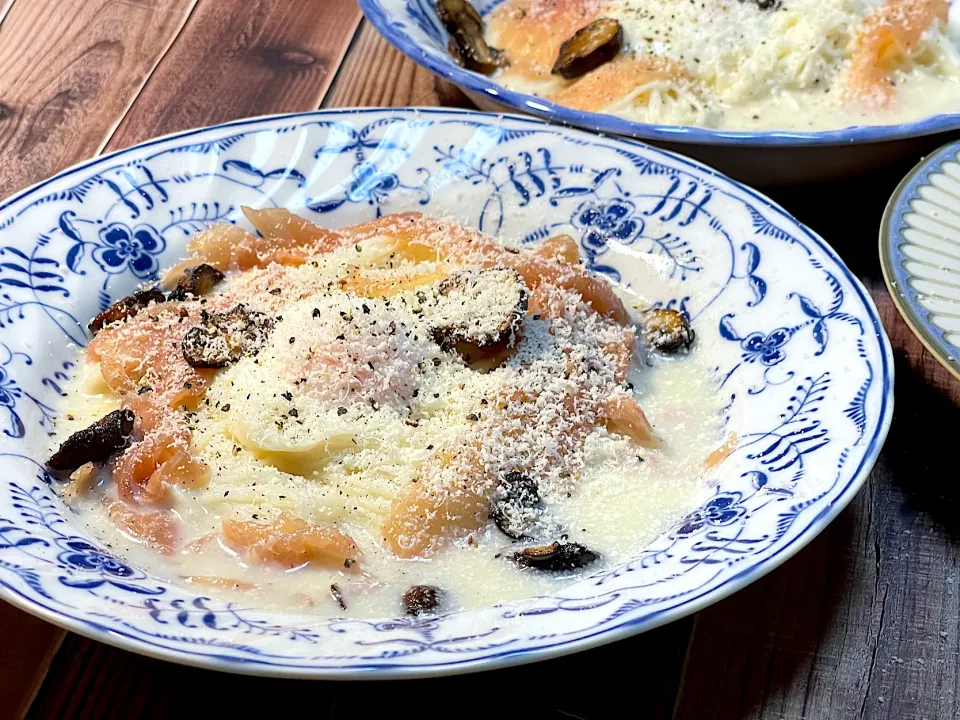 豆乳冷製カルボナーラ風素麺|レオンさん