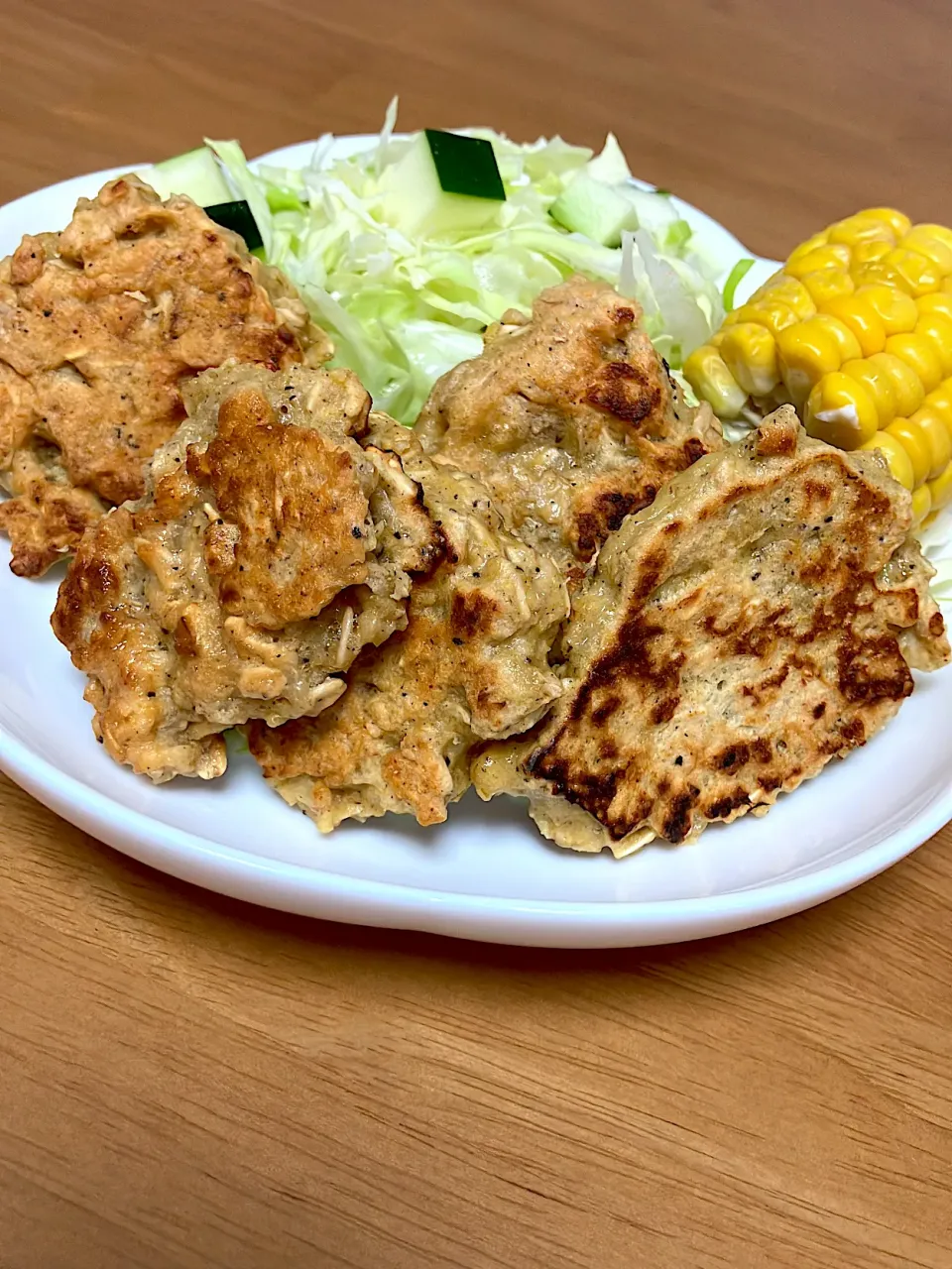 大豆ミートとオートミールと豆腐のチキンナゲット風|ぽっぽさん