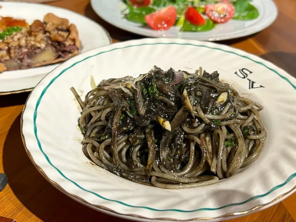 ミョウガとイカスミのスパゲティ|takosさん