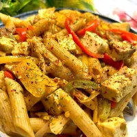 Garden Tofu Pasta is a delicious and nutritious dish that combines fresh vegetables, tofu, and pasta. It’s a great option for those following a vegetarian or ve|YourEasyFoodsさん