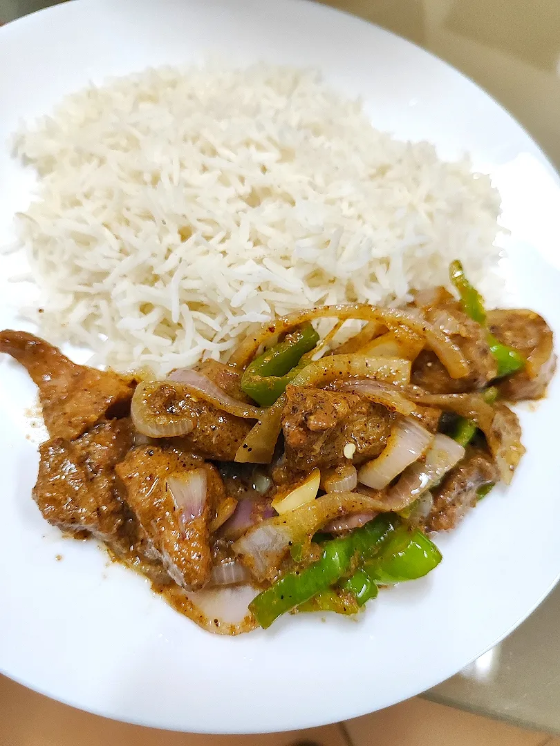 Snapdishの料理写真:beef chili stirfry|hinaさん