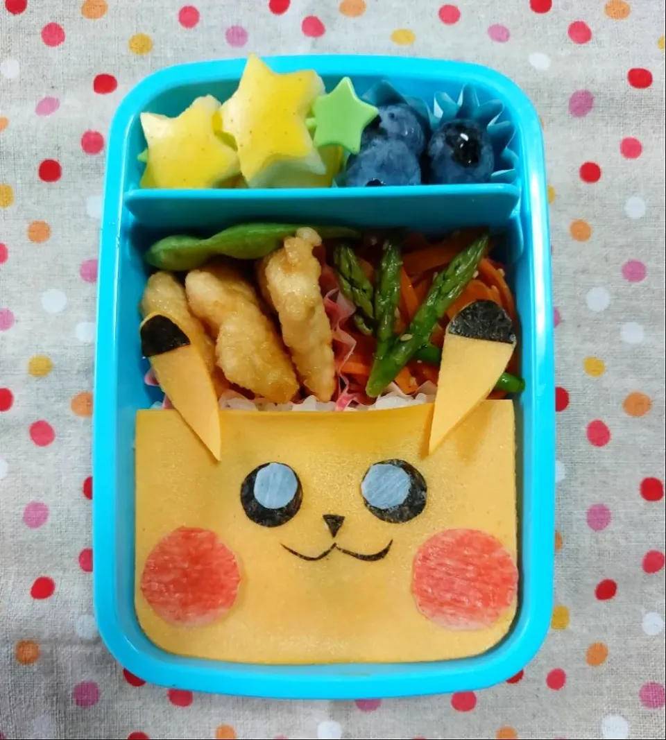 ピカチュウ弁当💛🖤|☆ちび☆さん