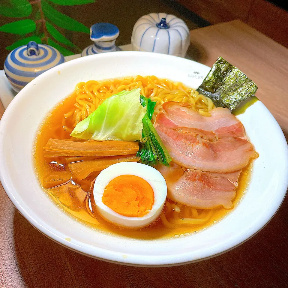 Snapdishの料理写真:市販の袋麺で　中華そば🍜😋|S の食卓2さん