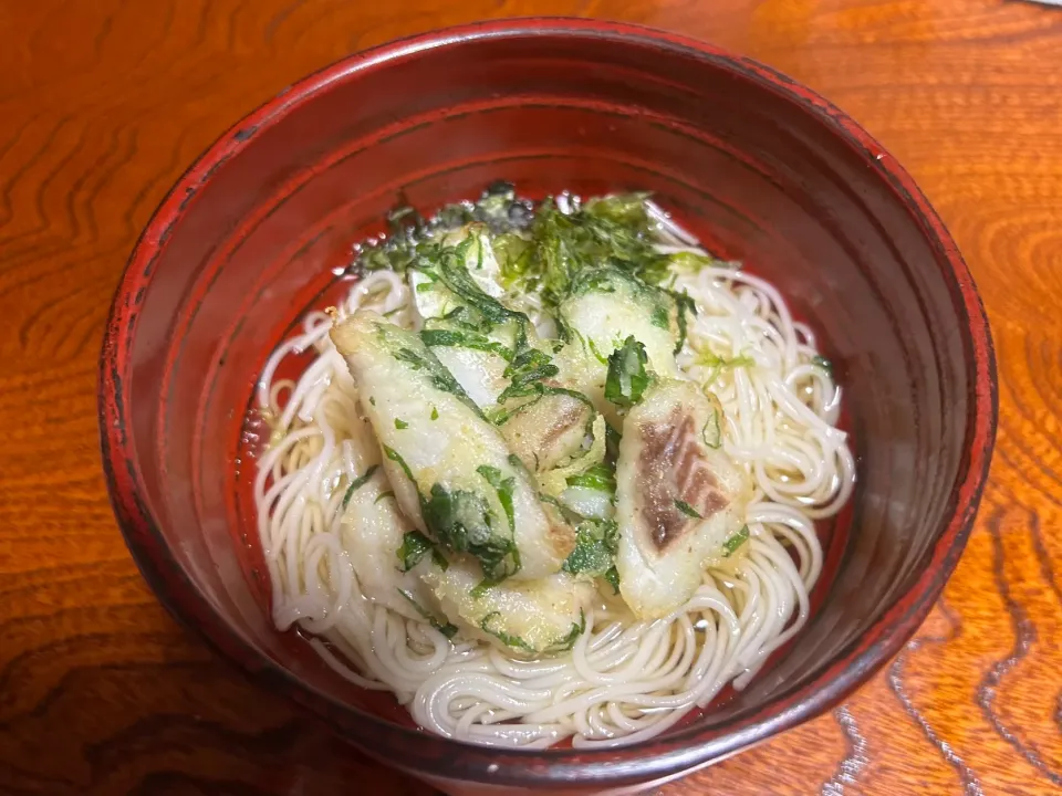 鯛のしそ揚げのっけそうめん|*なおみん*さん