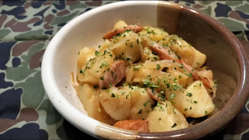 バター醤油味の新じゃがジャーマンポテト|みよぱさん