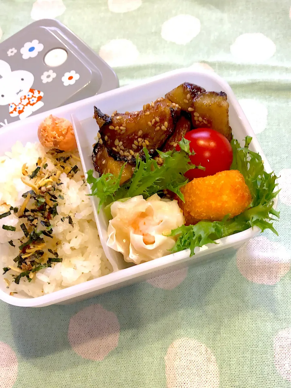 2023.7.6  ✩今日のお弁当✩なすの甘辛炒め...♪*ﾟ|rinrin*mama*さん