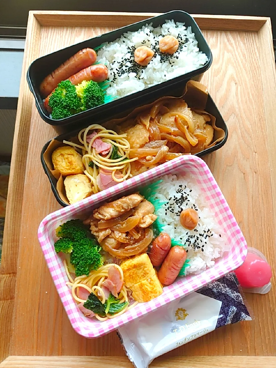 夫と娘のお弁当|みわさん