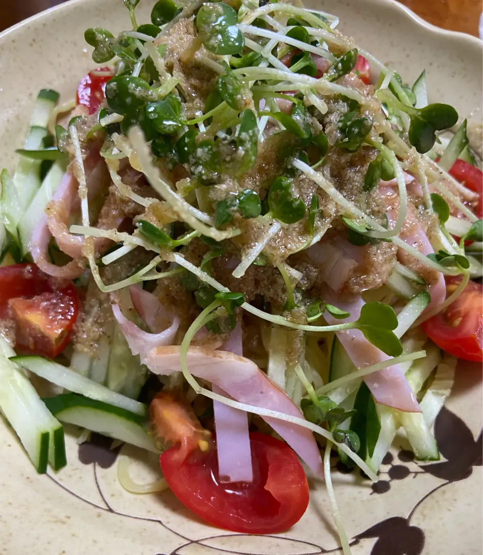 冷やしごまだれラーメン|ぽみさん