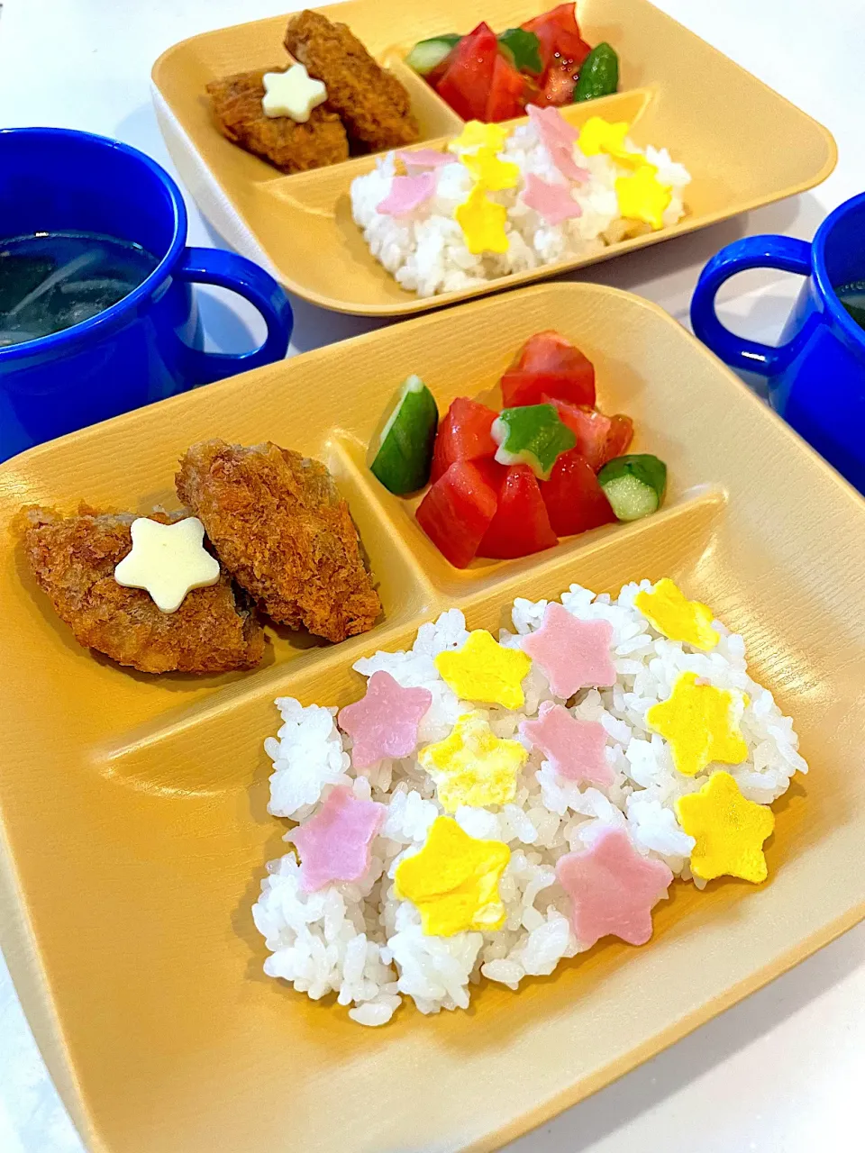 Snapdishの料理写真:〜息子達の晩ご飯　七夕ディナー　幼児食〜2023.7.7|yuuさん