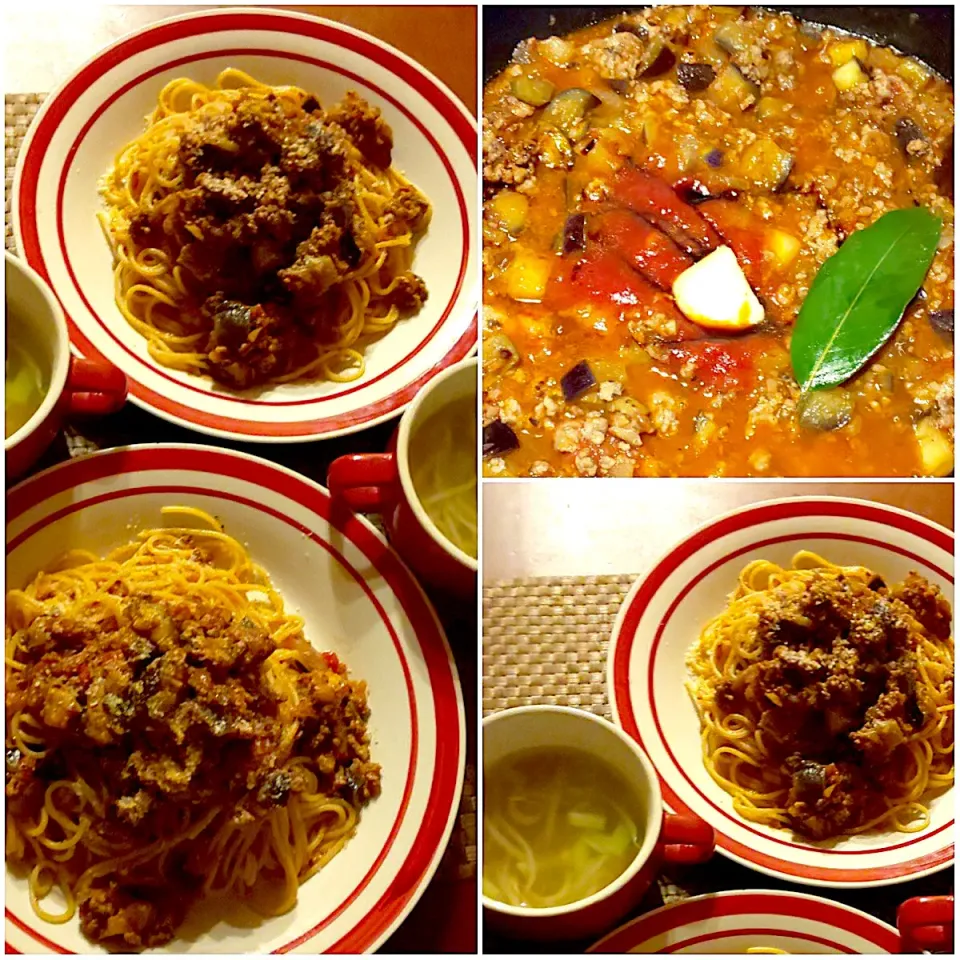 Spaghetti alla Bolognese con Funghi🍝平茸たっぷり🍄|🌈Ami🍻さん