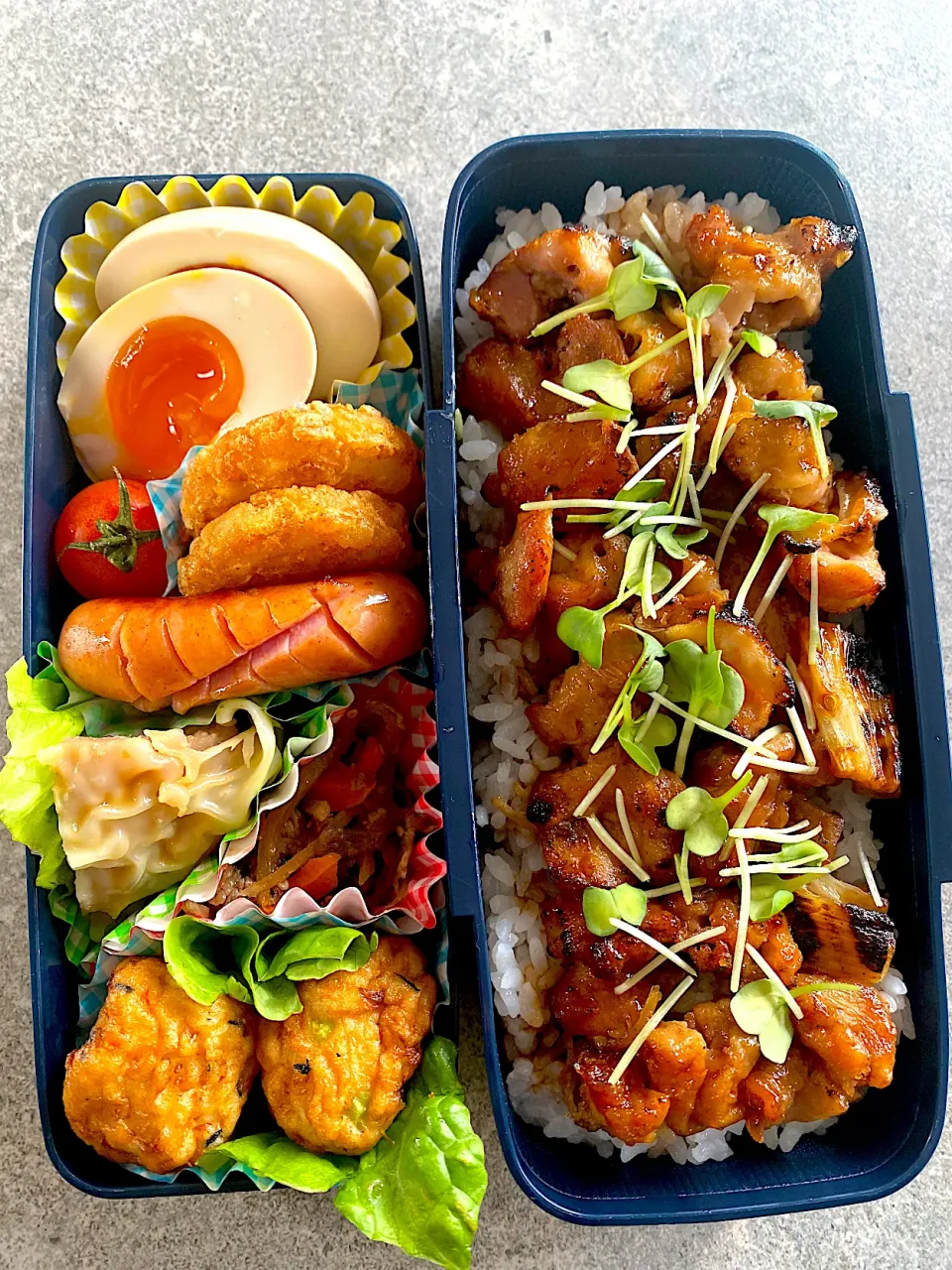 Snapdishの料理写真:🐣焼き鳥丼弁当〜🎵🍱|Chikaーーさん