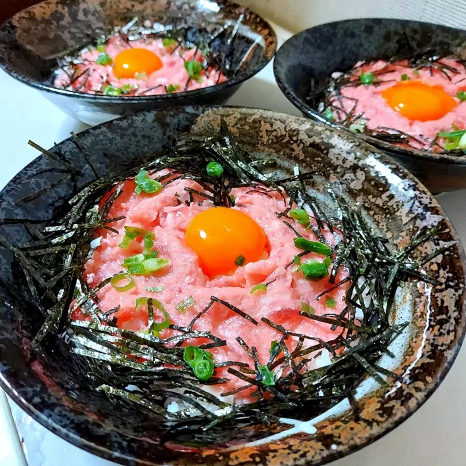 今日のお昼　とろまぐろ丼|あかね空さん