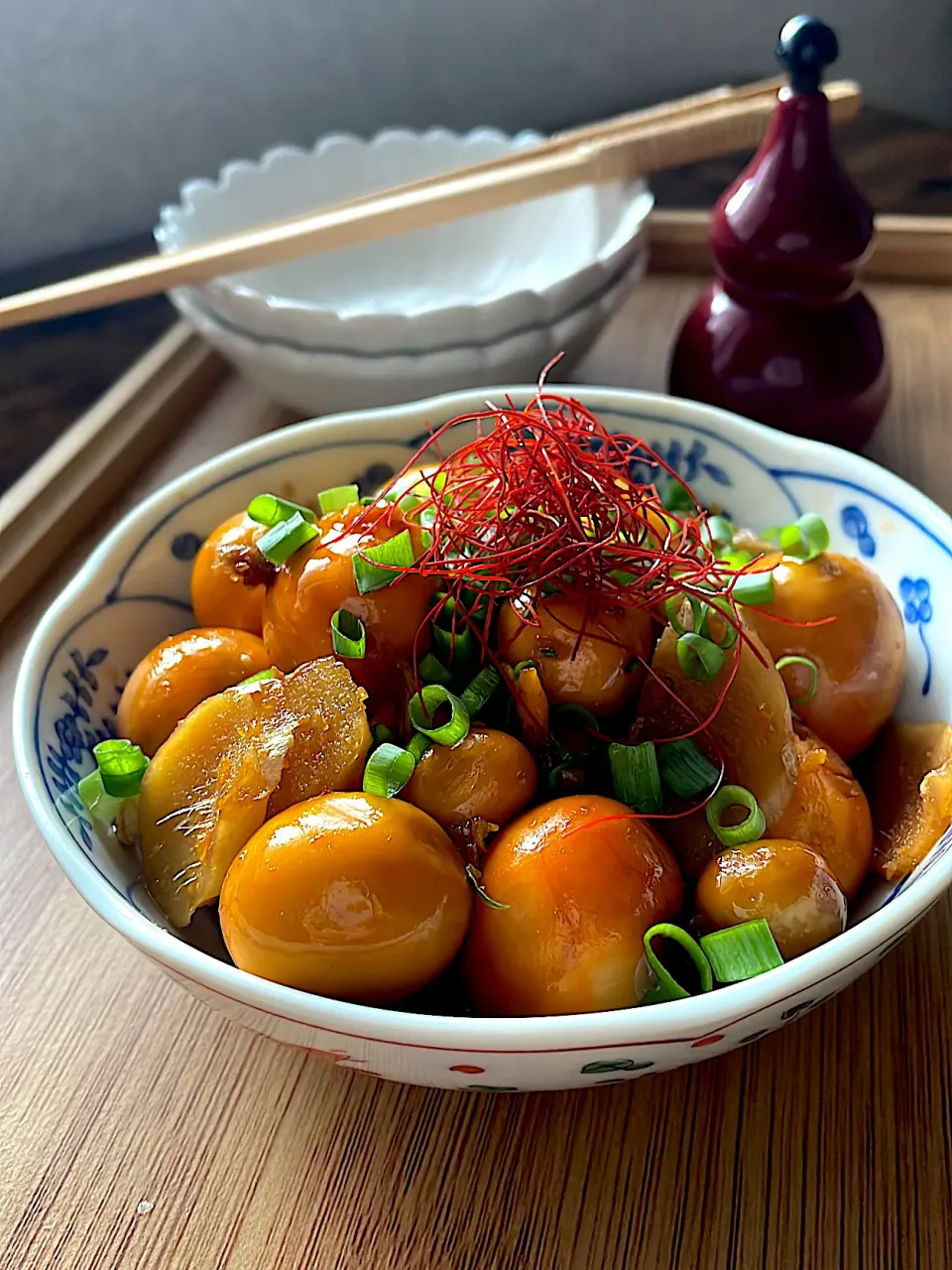 鶏きんかんの甘辛煮〜父の買物|とんちんさん