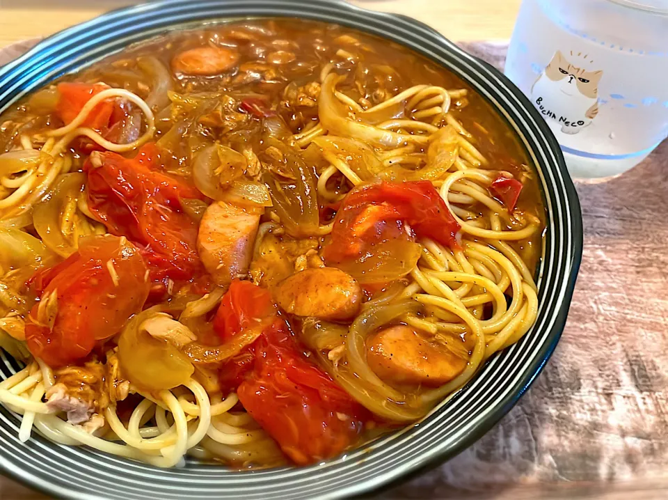 トマトスープパスタ|くう子@料理記録さん